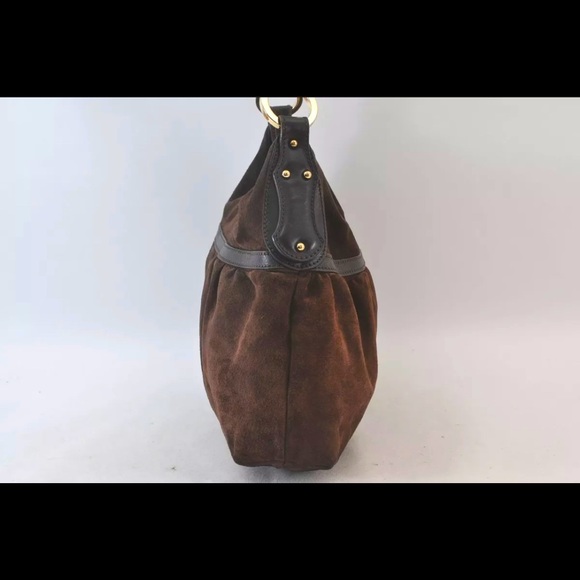 Fendi Authentic Brown Suede Shoulder Bag - Picture 3 of 11